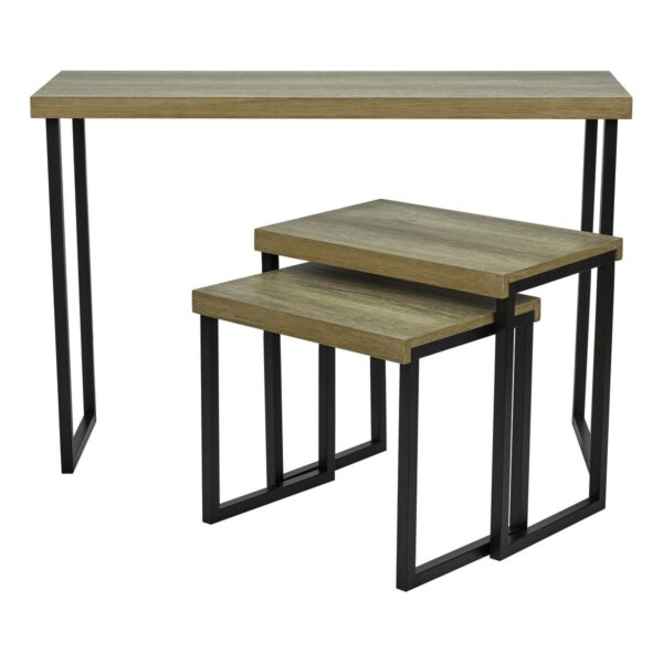 Aston Console Table Oak Style Effect - Image 3