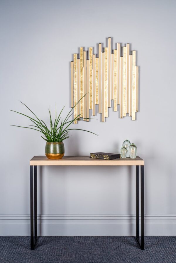 Aston Console Table Oak Style Effect - Image 5