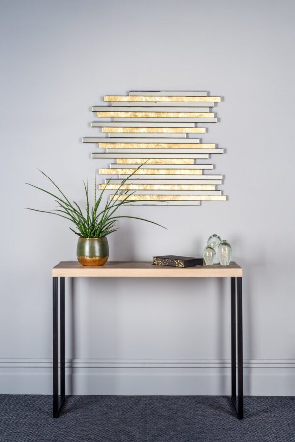 Aston Console Table Oak Style Effect - Image 6