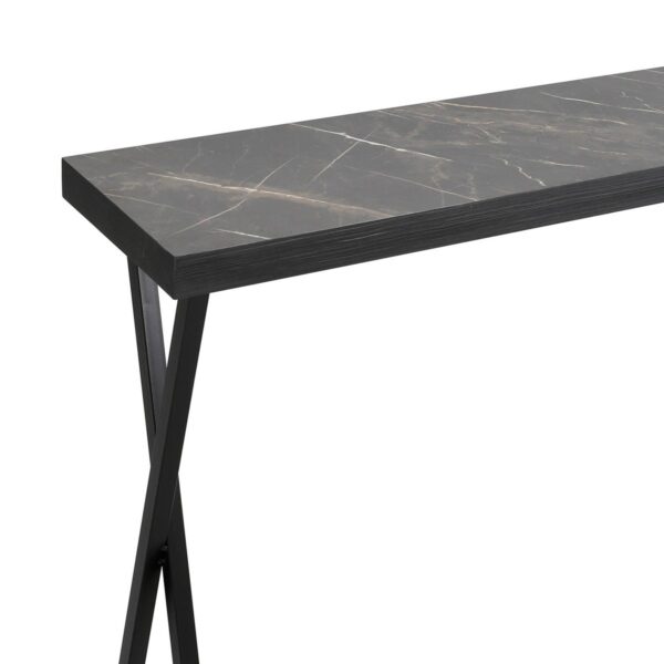 Data Console Table Dark Marble Effect - Image 3