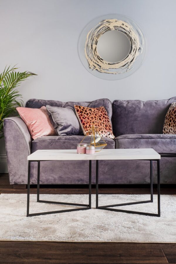 Fotini Coffee Table White Marble Effect - Image 3