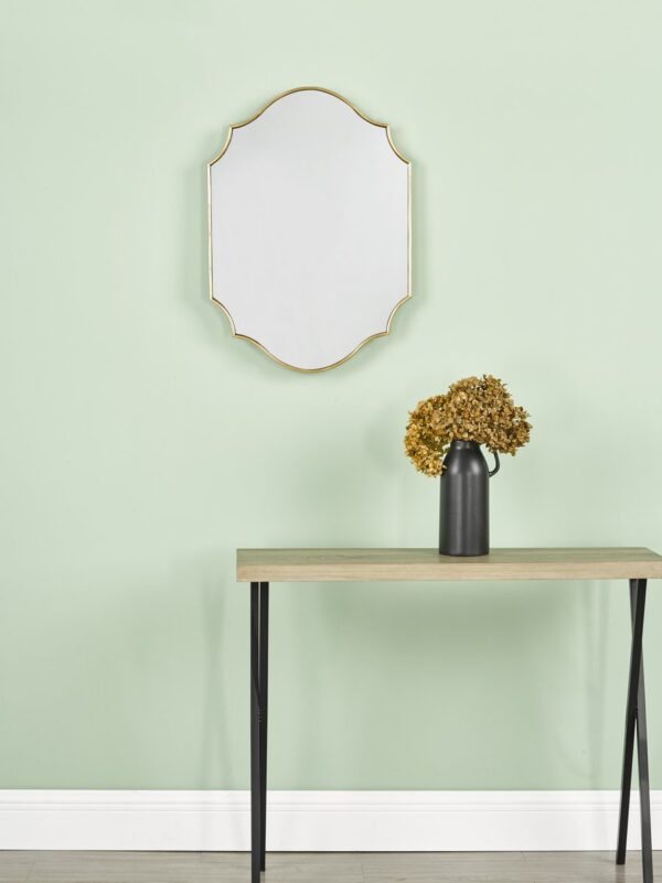 Ruggiero Rectangle Mirror With Gold Detail 70 x 50cm - Image 9