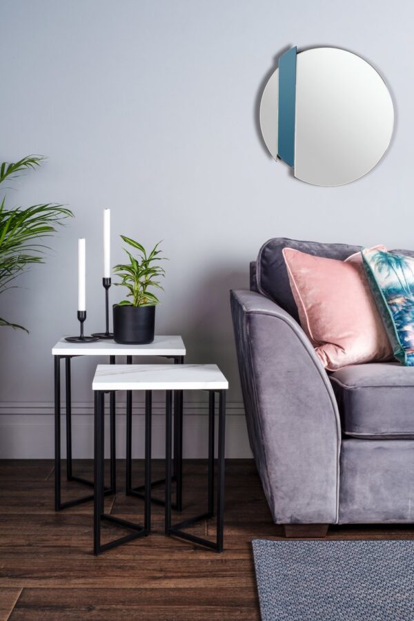 Yulia Silver And Smoked Mirror 50cm - Image 3