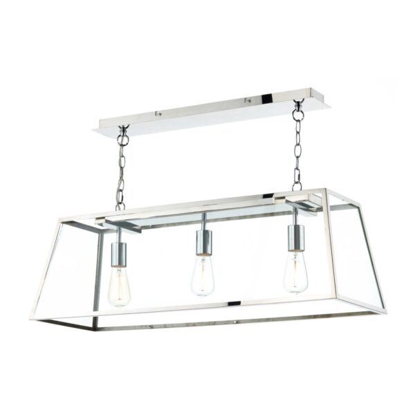 Academy 3 Light Pendant Stainless Steel