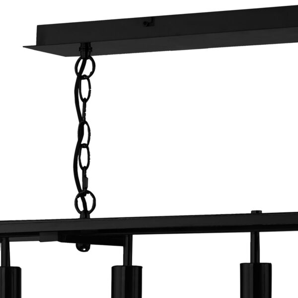 Academy 5 Light Pendant Black - Image 3