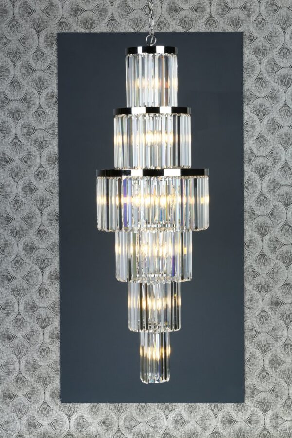 Angel 28 Light Chandelier Crystal Polished Chrome - Image 7