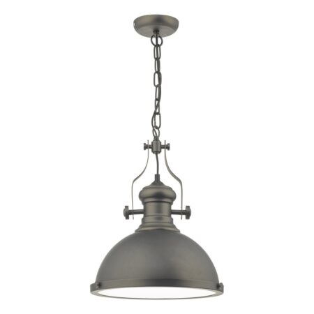 Arona Pendant Antique Pewter & Glass