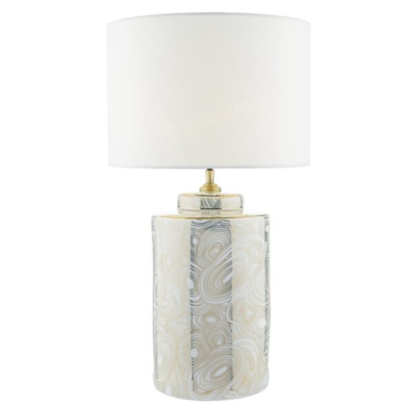 Ayesha Table Lamp White & Gold Base Only