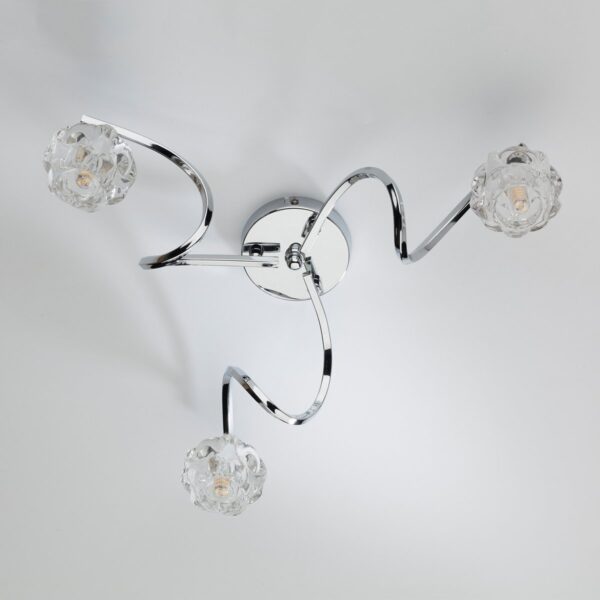 Babylon 3 Light Semi Flush Polished Chrome - Image 3