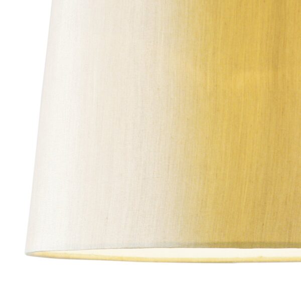 Balthazar Gold Faux Silk Tapered Drum 38cm - Image 3