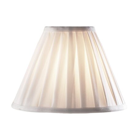 Beau Cream Faux Silk Tapered Drum Shade 21cm