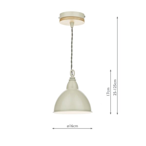 Blyton 1 Light Pendant complete with Painted Shade - Image 6