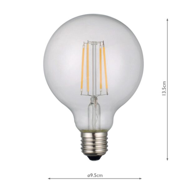 (Pack of 5) LED Medium Globe Light Bulb (Lamp) ES/E27 6W 700LM - Image 5