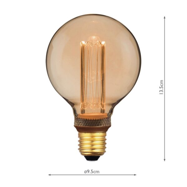 (Pack of 5) LED Medium Globe Light Bulb (Lamp) ES/E27 3.5W 120LM - Image 5
