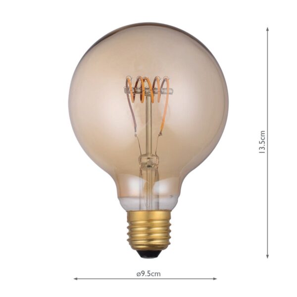 (Pack of 5) LED Medium Globe Light Bulb (Lamp) ES/E27 4W 200LM - Image 5