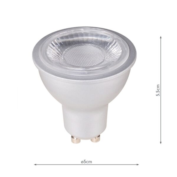 (Pack of 5) LED GU10 Light Bulb (Lamp) 6W 450LM 3000K - Image 5