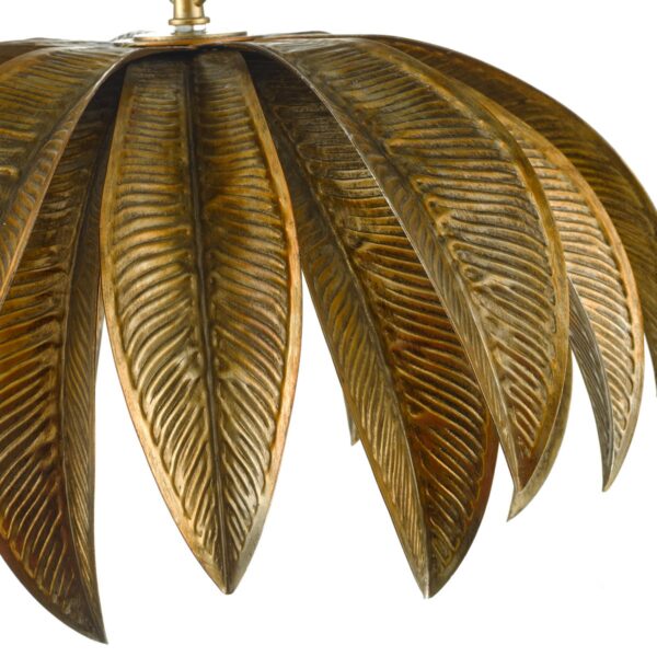 Cara 1 Light Pendant Antique Gold - Image 3