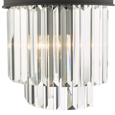 Celeus 2 Light Wall Light Anthracite & Crystal - Image 4