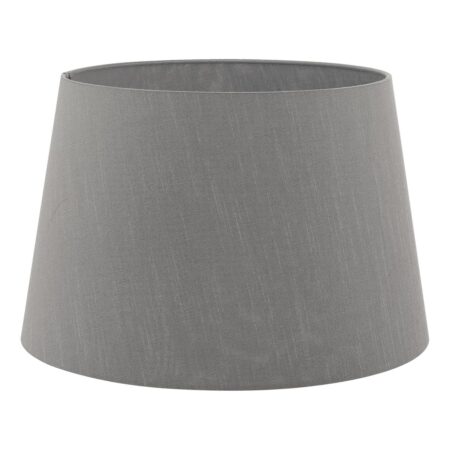 Cezanne Grey Faux Silk Tapered Drum Shade 35cm