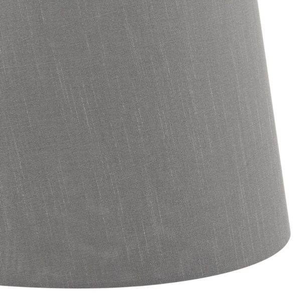 Cezanne Grey Faux Silk Tapered Drum Shade 40cm - Image 3