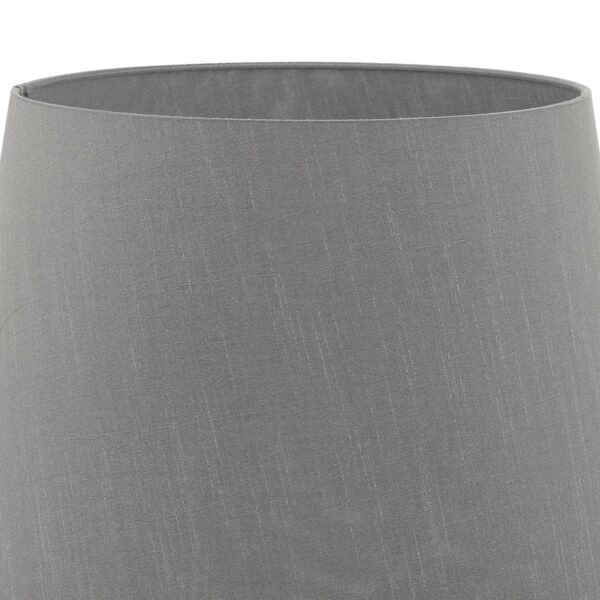 Cezanne Grey Faux Silk Tapered Drum Shade 40cm - Image 4