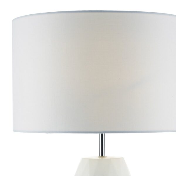 Ciara Table Lamp White With Shade - Image 3