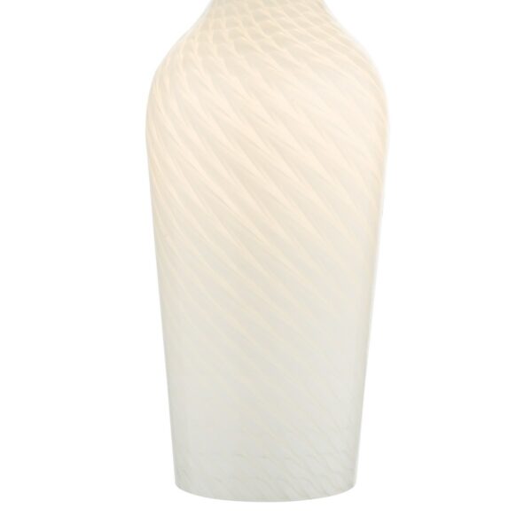 Cibana Table Lamp Dual Source White Glass With Shade - Image 3