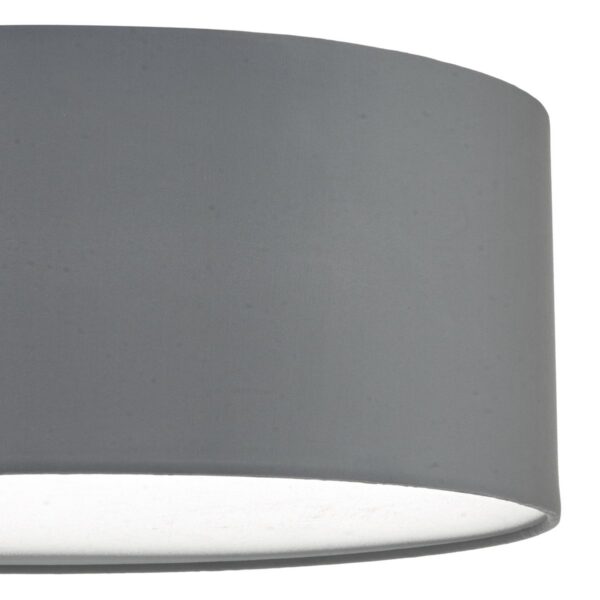 Cierro 3 Light Flush Grey 40cm - Image 4