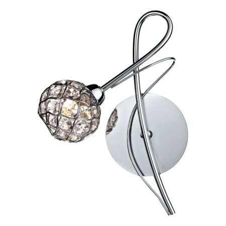 Circa Wall Light Polished Chrome Glass