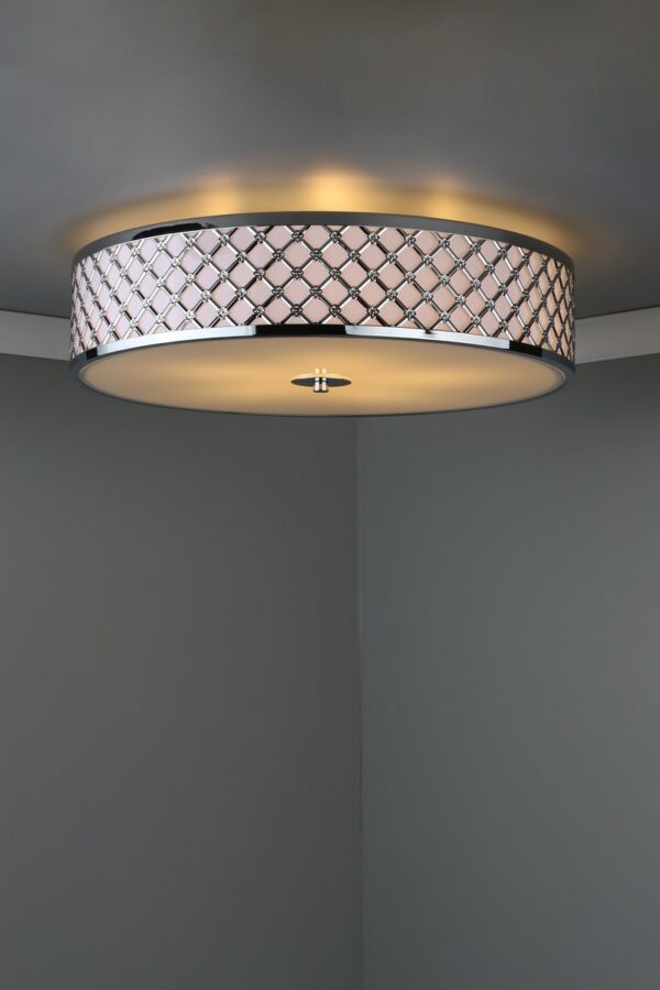 Civic 5 Light Flush Large Polished Chrome - Image 7
