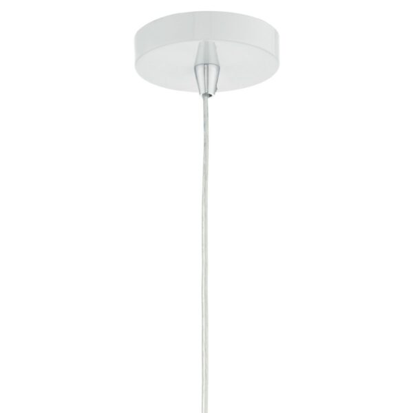 Coby Pendant White Faceted Metal - Image 3