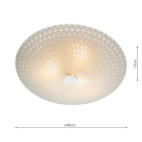 Colby 3 Light Glass Flush - Image 5
