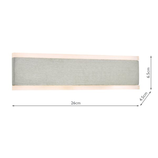 Culvey Wall Light Aluminium & Acrylic LED - Image 6