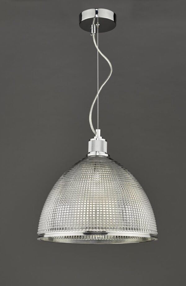 Cytheria 1 Light Pendant Chrome And Clear Glass - Image 4