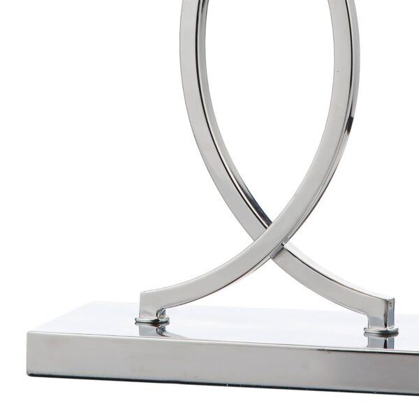 Donovan Table Lamp Polished Chrome complete with Shade - Image 2