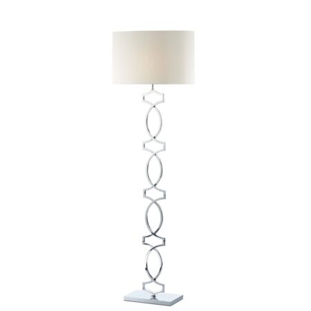 Donovan Floor Lamp Polished Chrome complete with Shade