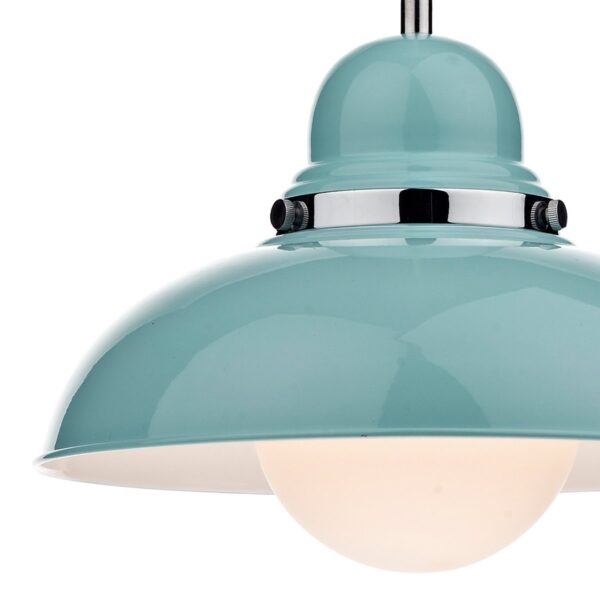 Dynamo 1 Light Pendant Blue - Image 4