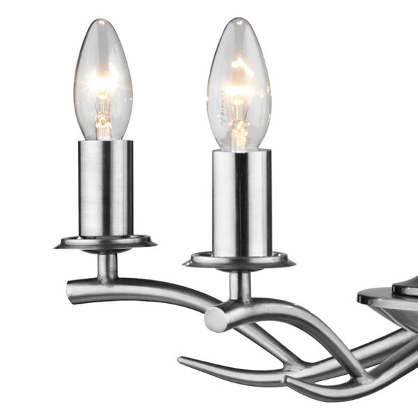 Elka 5 Light Pendant Satin Chrome - Image 3
