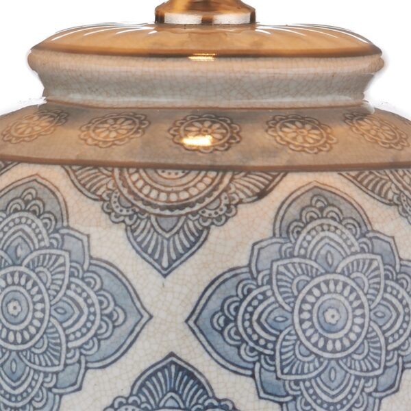Ely Table Lamp Blue/White Base Only - Image 3