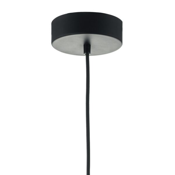 Enoch Pendant Matt Black & Stainless Steel LED - Image 5
