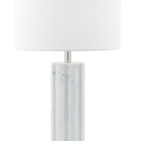 Erebus Table Lamp Marble Effect With Shade
