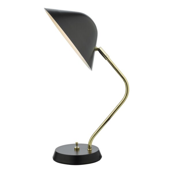 Erna Task Table Lamp Polished Brass Satin Black - Image 6